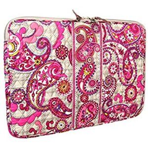 VERA BRADLY PAISLEY MEETS PLAID LAPTOP CASE BAG
